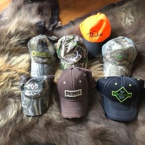 Collection of 7 Hunting Brand Baseball Hats